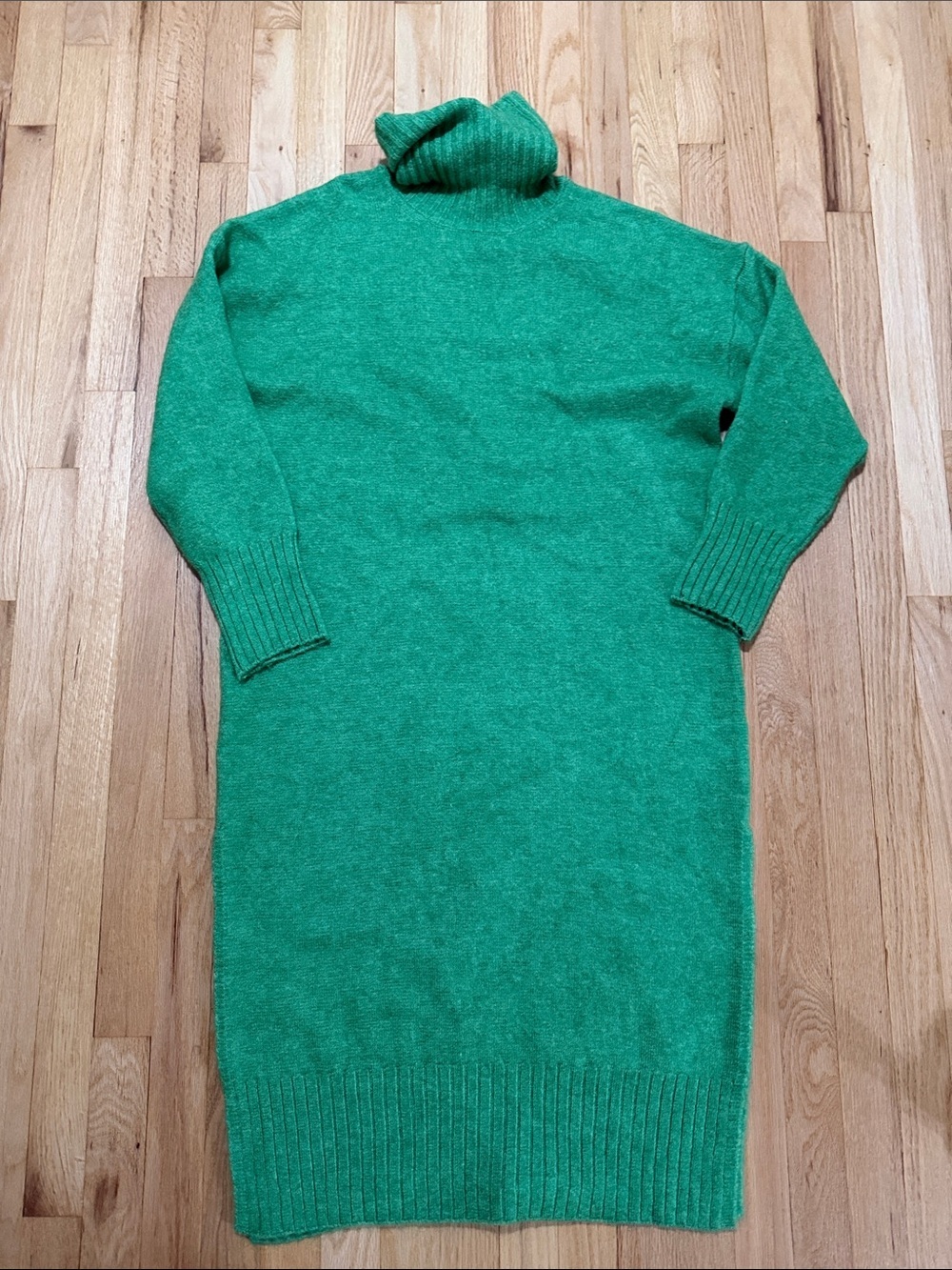 Daily Practice Anthropologie Green Turtleneck Sweater Dress Sz S